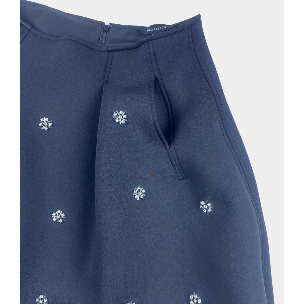 Oliviaceous Skirt Black Sz M Gourgeous Jewelled Embellished–Party Oldmoney Skirt - Picture 9 of 14